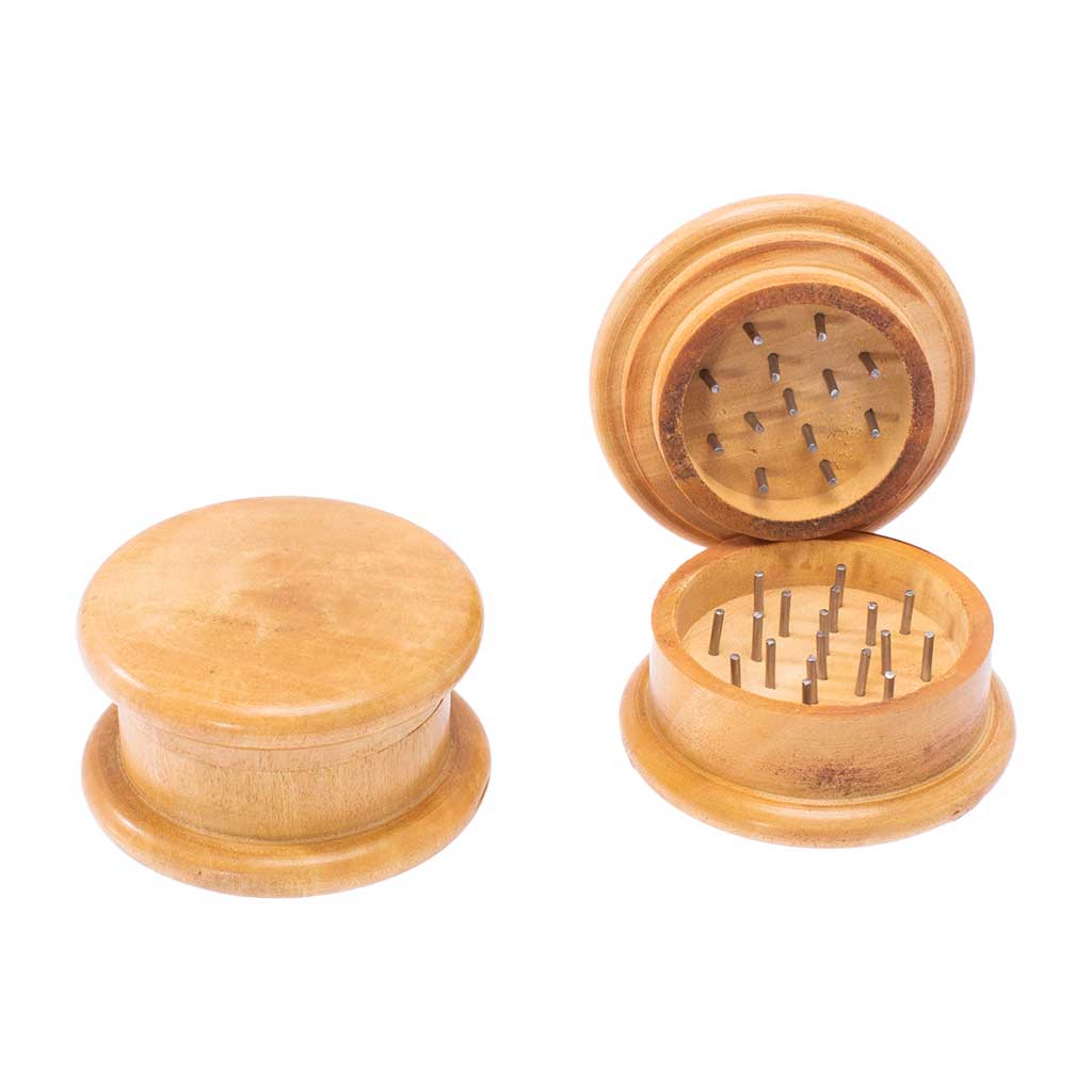 Light Color Wooden 2 Part Grinder