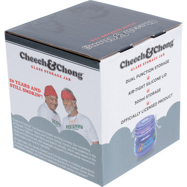 500Ml Glass Jar Cheech & Chong Purple Color