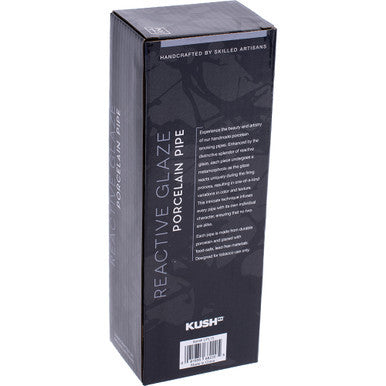 Pink & Green Reactive Glaze Ceramic Pipe