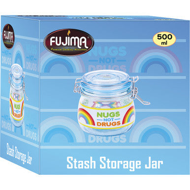 500Ml Glass Jars Blue Nugs Not Drugs