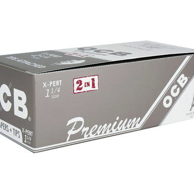 24 Ct. Ocb X- Pert Paper 1.25" W/ Tips