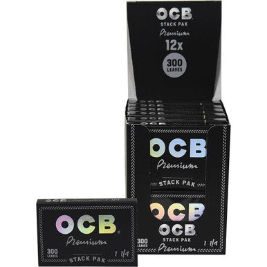 12 Ct. Ocb Premium Stack Pak 1.25" (300 Leaves per Pack)