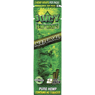 25 Ct. 2pk Juicy Hemp Wraps Natural