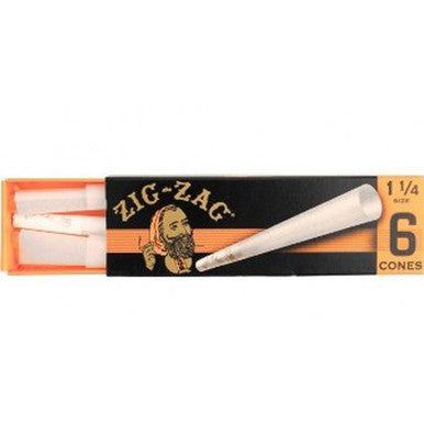 24 Ct. 6pk. Zig Zag 1? Size Paper Cone
