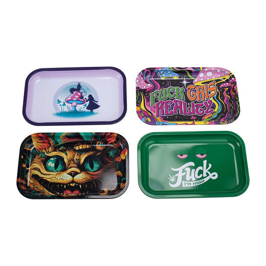 25ct Assorted Small Size Rolling Trays (11.25in x 7.5in)