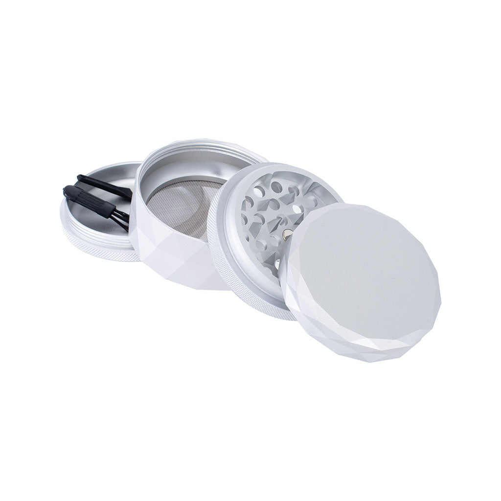 Silver Harlequin Pattern Grinder