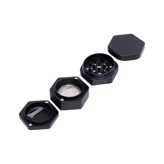 55mm Black Hexagon 1-Click Magnetic Grinder