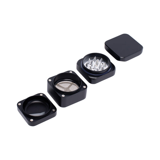 55mm Black Square 1-Click Magnetic Grinder