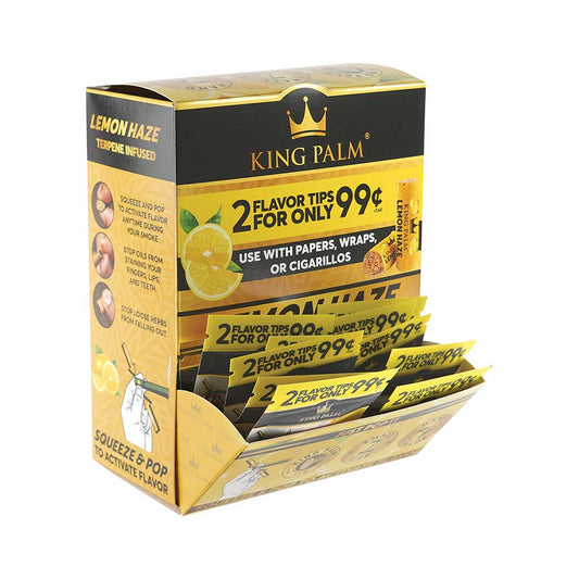 50ct. 2pk. King Palm Terp Filters - Lemon Haze - PP $.99