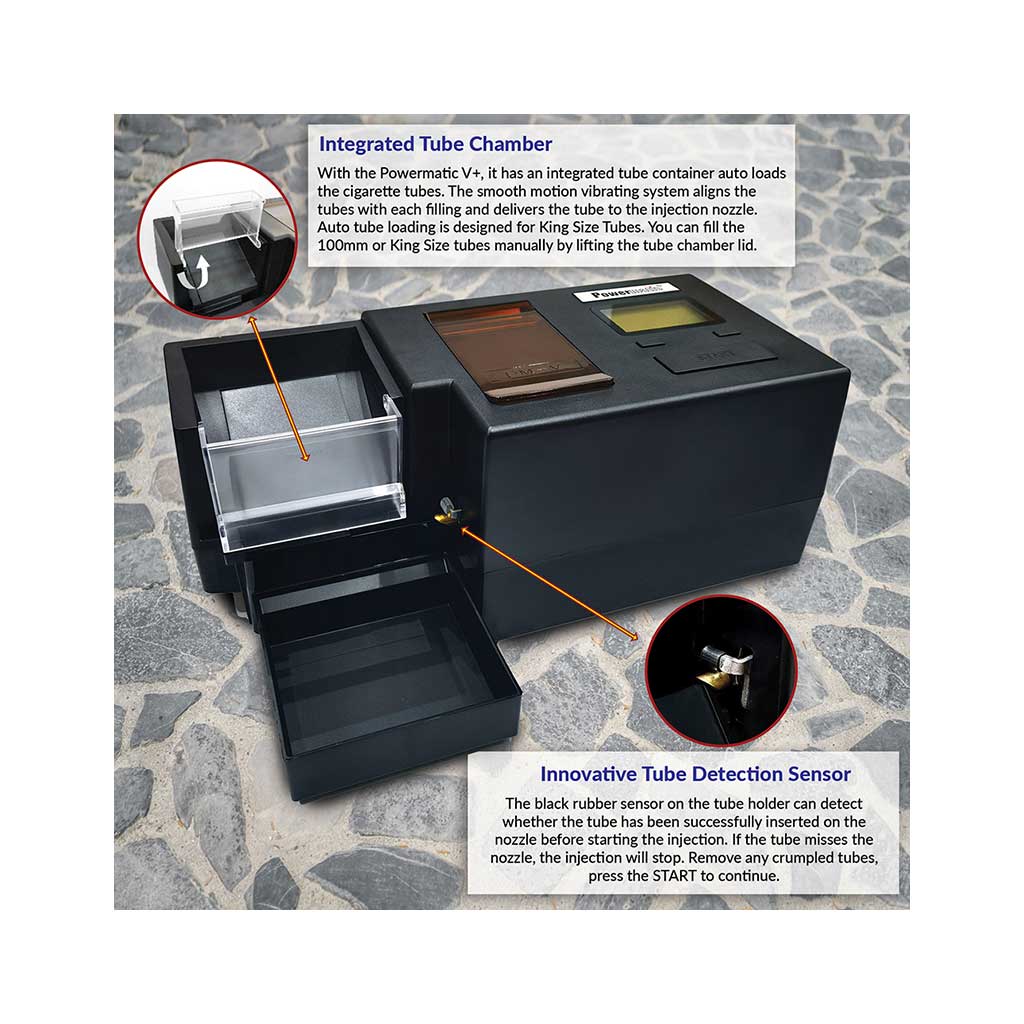 Powermatic 5+ Cig. Injector For Kings Or100's.