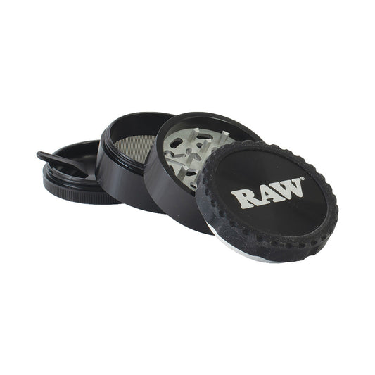 Black Raw Life 4- Piece Grinder