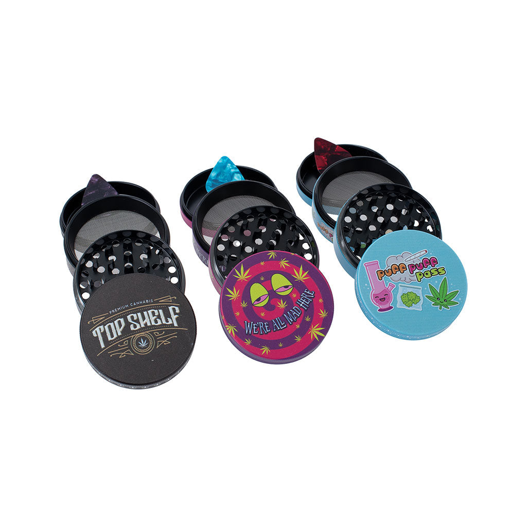 6ct 63mm Wacky Grinders - Leaf Set