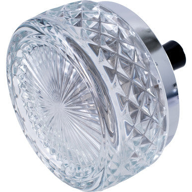 4.75" Glass Spinning Ashtray - Smoky Black