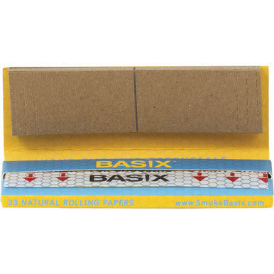 24 Ct. Basix  Natural Rolling Paper With Tips 1.25"''