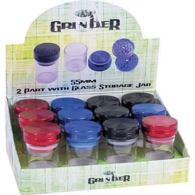 12Count 56Mm Glass Grinder Stash Jars