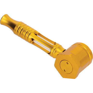 Gold Aluminium Glass Pipe.