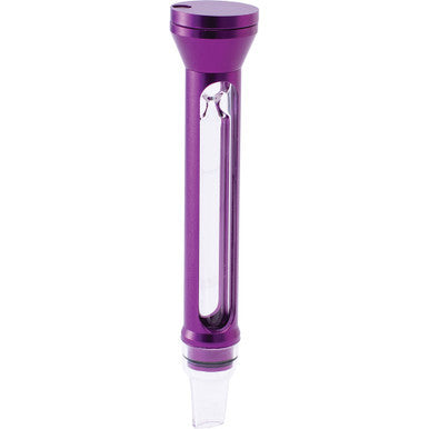 Purple Aluminium Chillium Glass Pipe