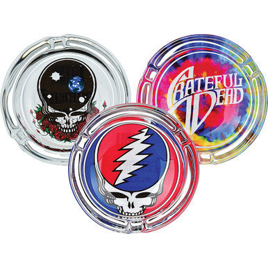 6ct Grateful Dead x Pulsar Licensed Glass Ashtrays - 3.5" /