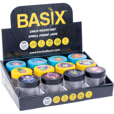 12Ct. 90Ml Medium Tattoo Design Child Resistant Glass Jar