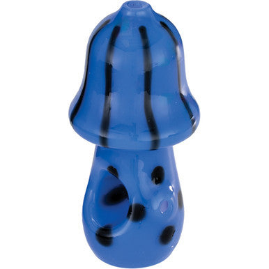 4" Wild Mushroom Hand Pipe - Blue