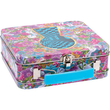 6.5In Large Tin Stash Box - Down The Rabbit Hole