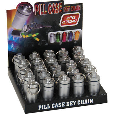 25 Ct. Pill Box/ Key Ring (Plastic Colored)