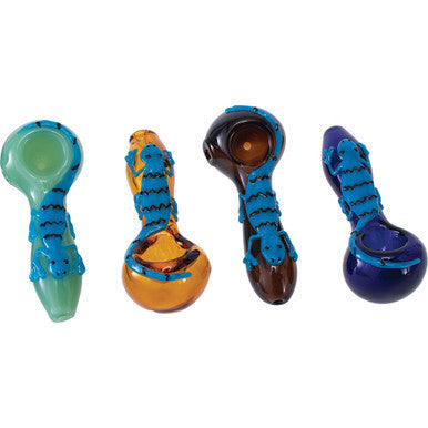 4" Sticky Lizard Hand Pipe (Colors Vary)