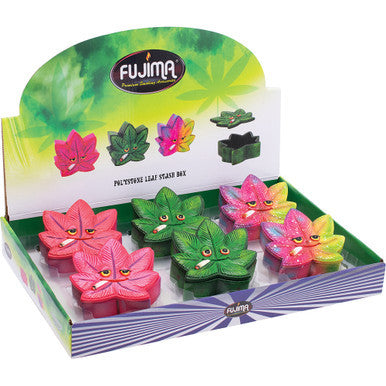 6Count Polystone Leaf Face Stash Box