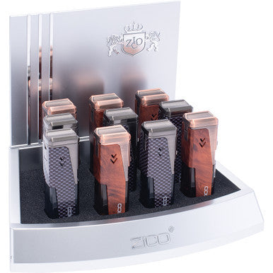 10Ct Zico Quad Jets Torch Lighter With Punch