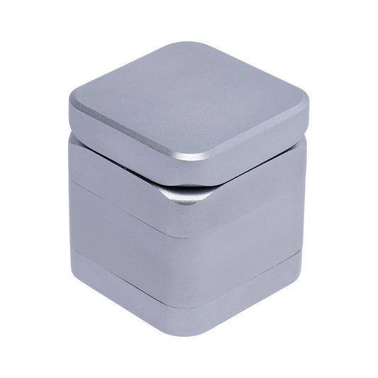 55mm Silver Square 1-Click Magnetic Grinder