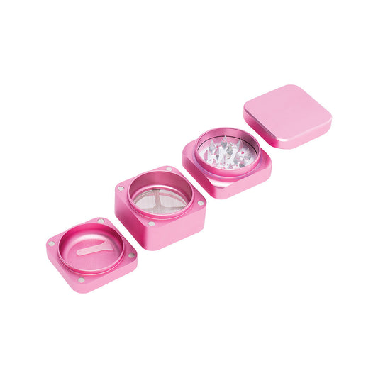 55mm Pink Square 1-Click Magnetic Grinder