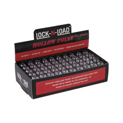 50ct. .45mm Glass Tip Lock-N-Load