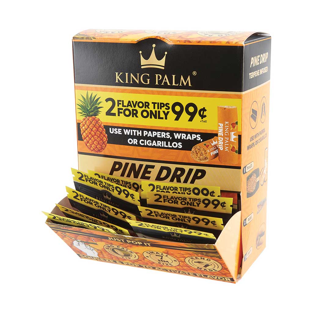 50ct. 2pk. King Palm Terp Filters - Pine Drop - PP $.99