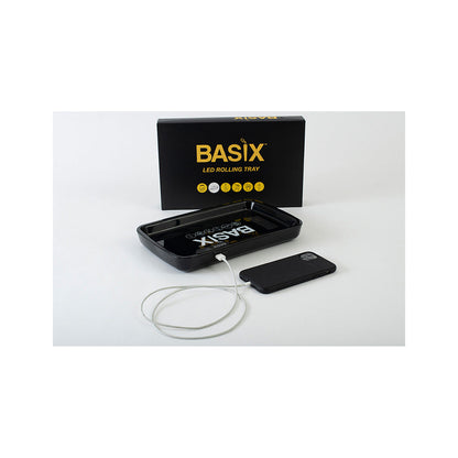 Basix Black LED Rolling Tray