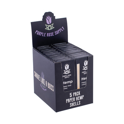 20ct D1 Pack Paper Shells For Mini Purple Rose Cannagar