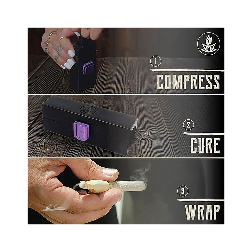 Mini Purple Rose Cannagar Mold D1 (Fits 1g)