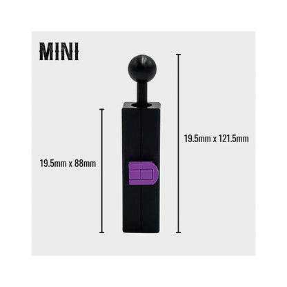 Mini Purple Rose Cannagar Mold D1 (Fits 1g)