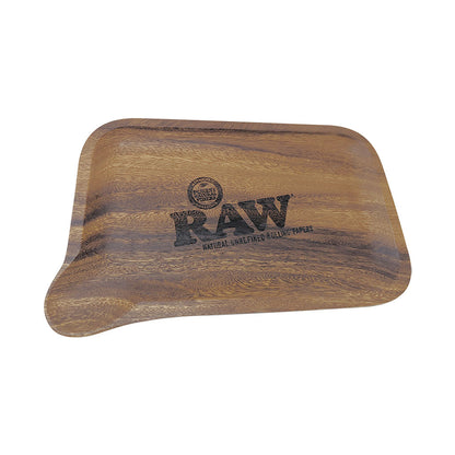 Raw Wooden Pour Rolling Tray
