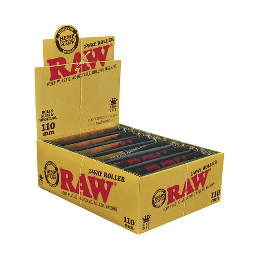 12ct. Raw Adjust. Hemp Plastic Roller 110mm
