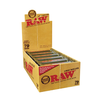 12ct. Raw Adjust. Hemp Plastic Roller 79mm