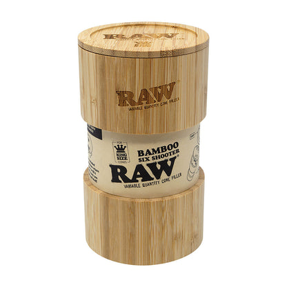 Raw Bamboo Six Shooter Cone Filler - King Size