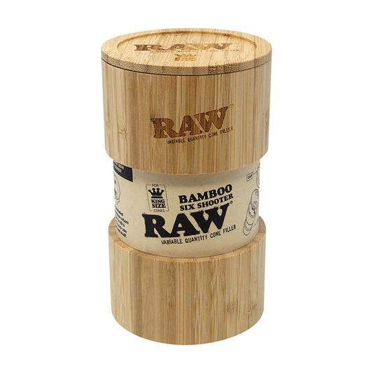 Raw Bamboo Six Shooter Cone Filler - King Size