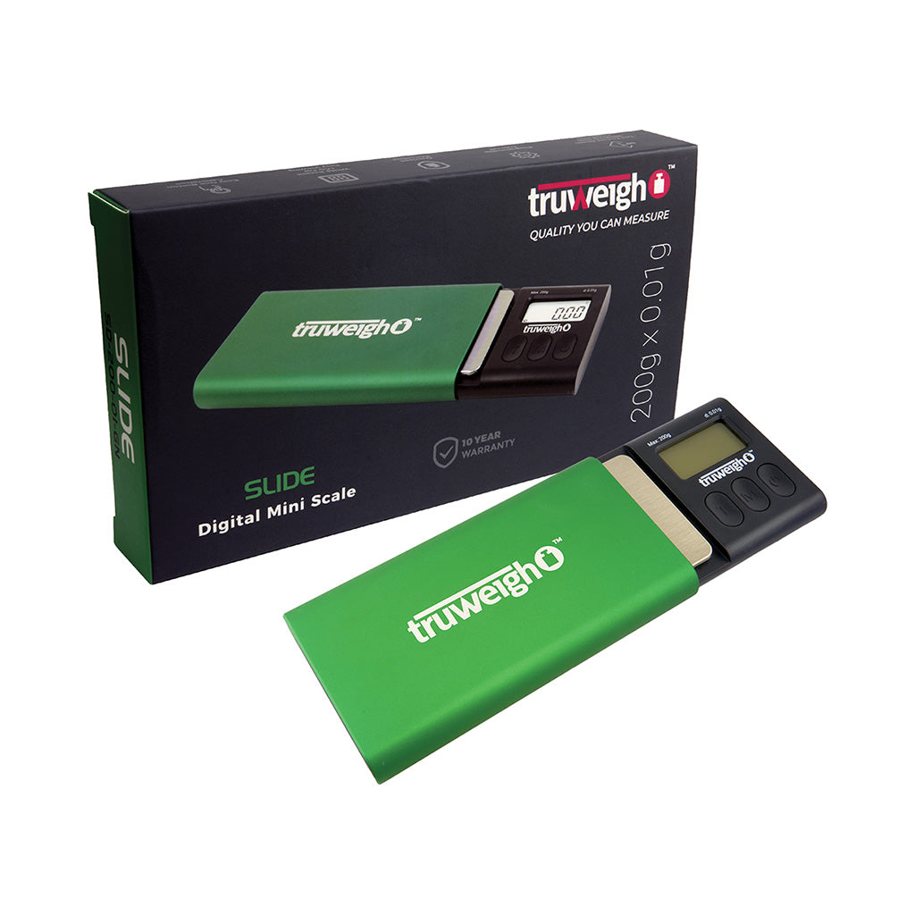 200g x .01g Green Slide Digital Mini Scale Truweigh