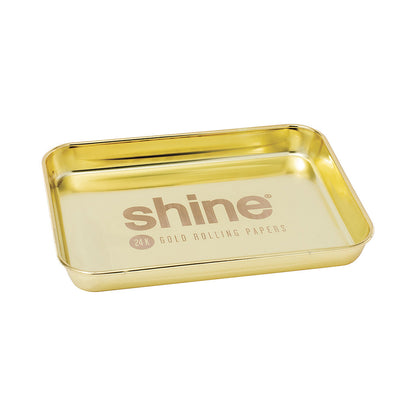 9.25in Shine 24k Midas Gold Tray
