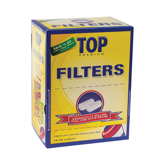 15mm Top Cig.filter Tips/reg.100pc/30bg/bx