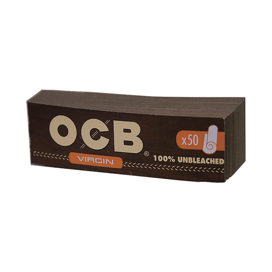 25ct. OCB Virgin Flat Paper Tips