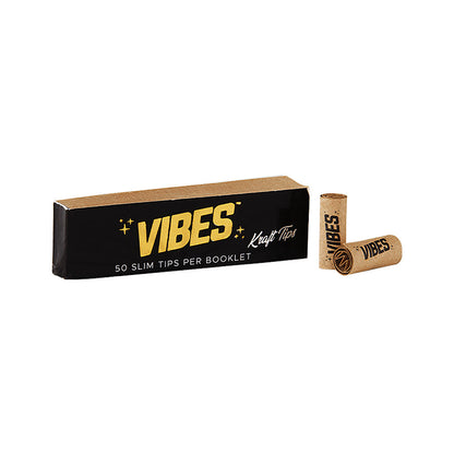 50ct Vibes Slim Tips Unbleached