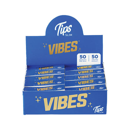 50ct Vibes Slim Tips White
