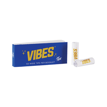 50ct Vibes Wide Tips White