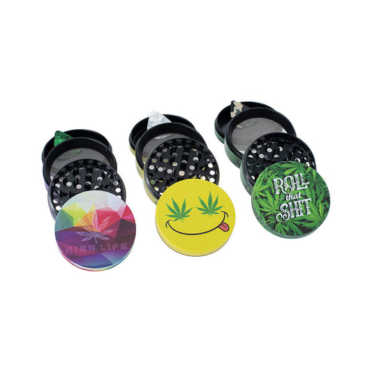 6ct 63mm Wacky Grinders - Leaf Set